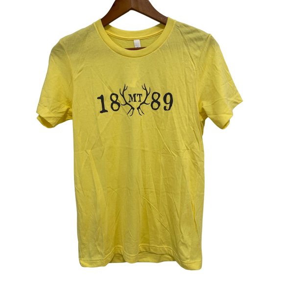 Bella Canvas 1889 Crewneck Short Sleeve T-Shirt Womens S Yellow Cotton Blend NEW - Picture 1 of 7